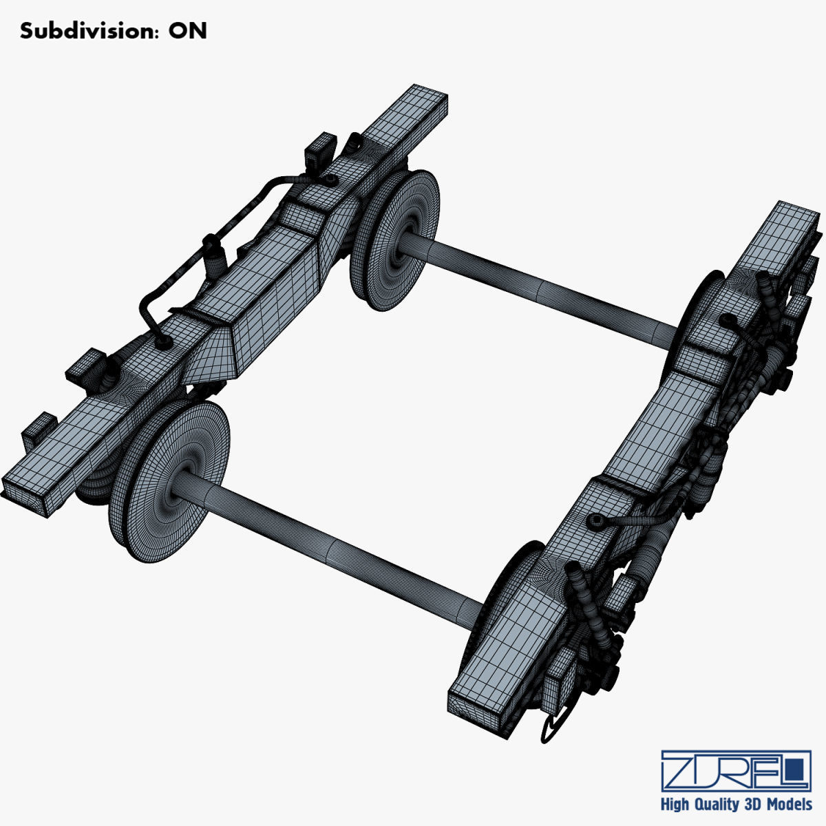 High speed train chassis v 1 3D model_26