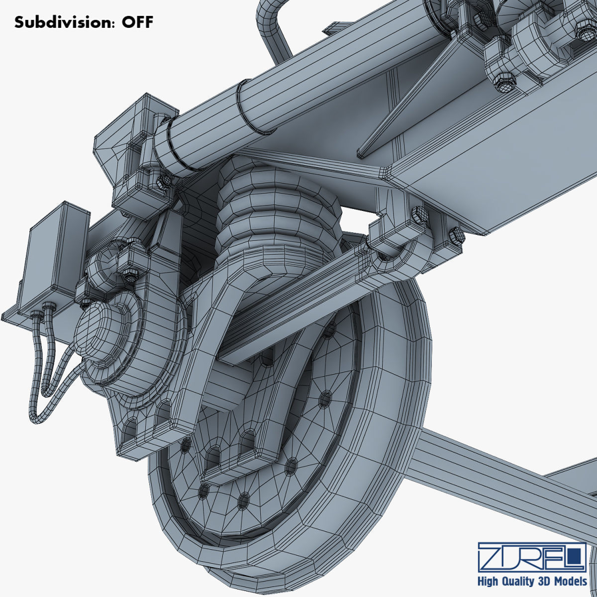 High speed train chassis v 1 3D model_43