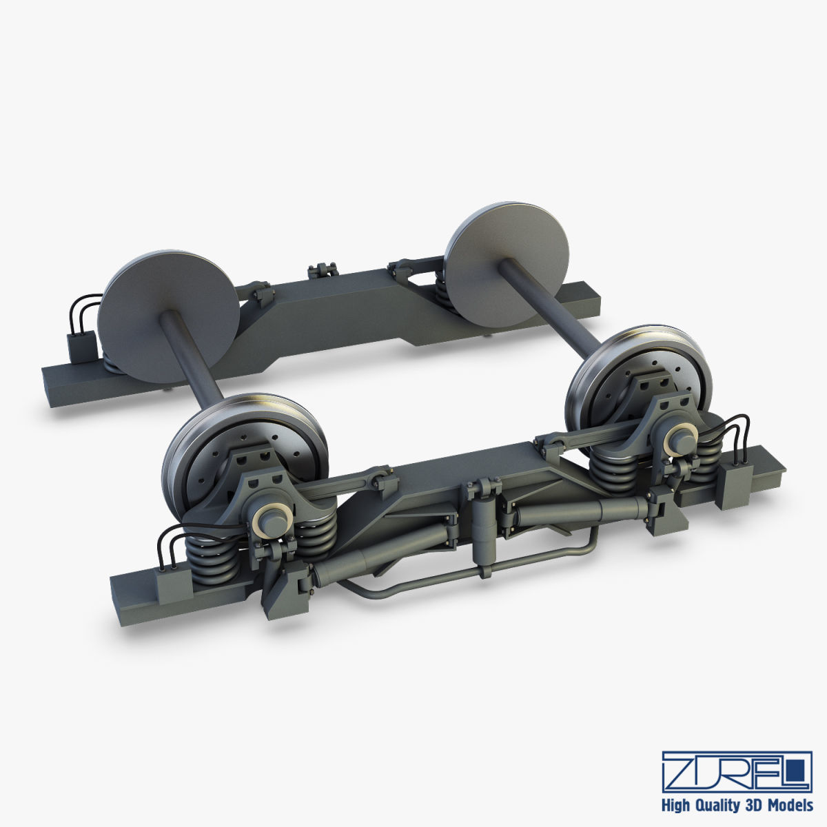 High speed train chassis v 1 3D model_12