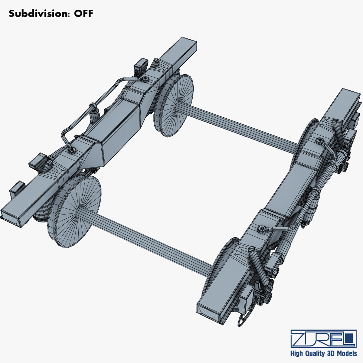 High speed train chassis v 1 3D model_27