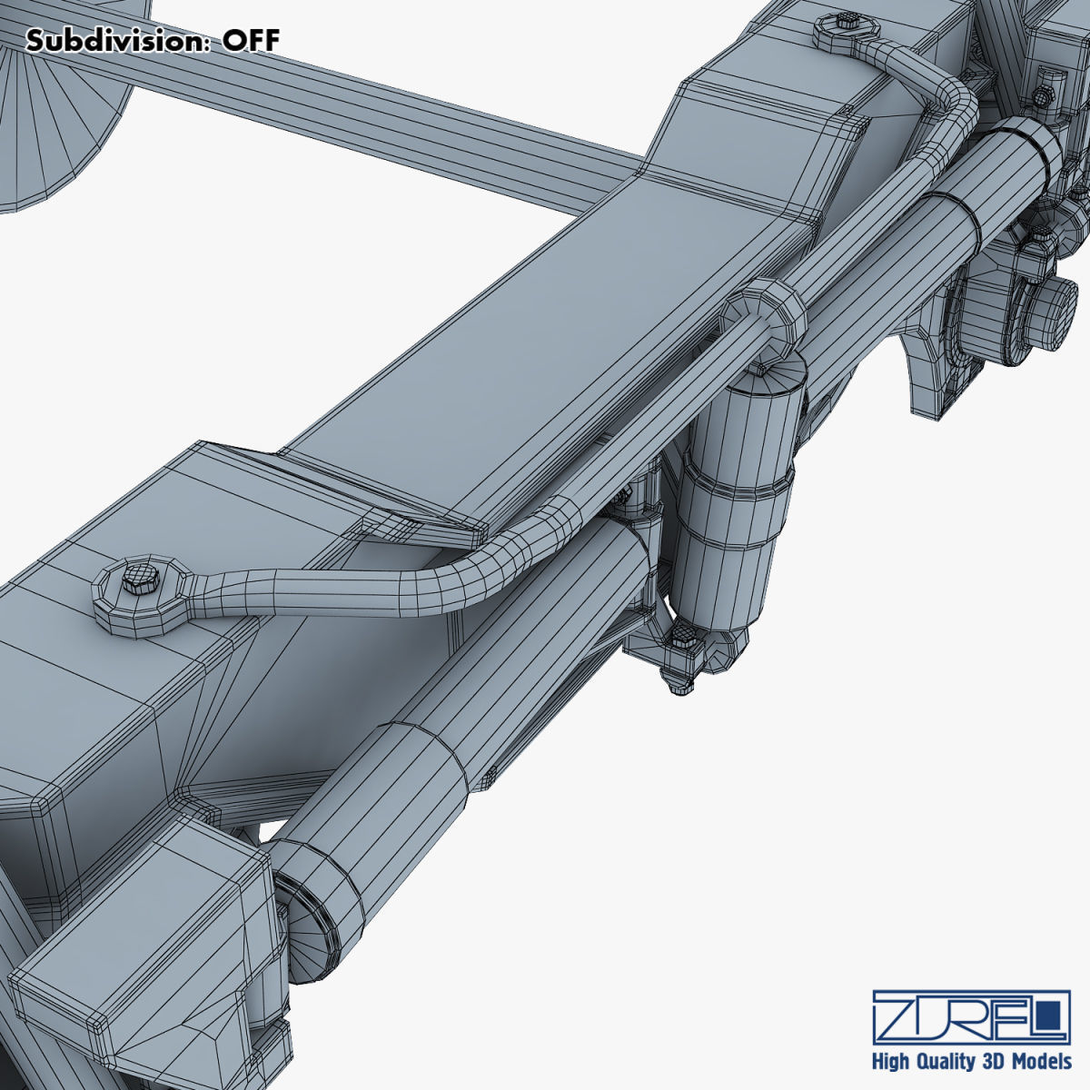 High speed train chassis v 1 3D model_45