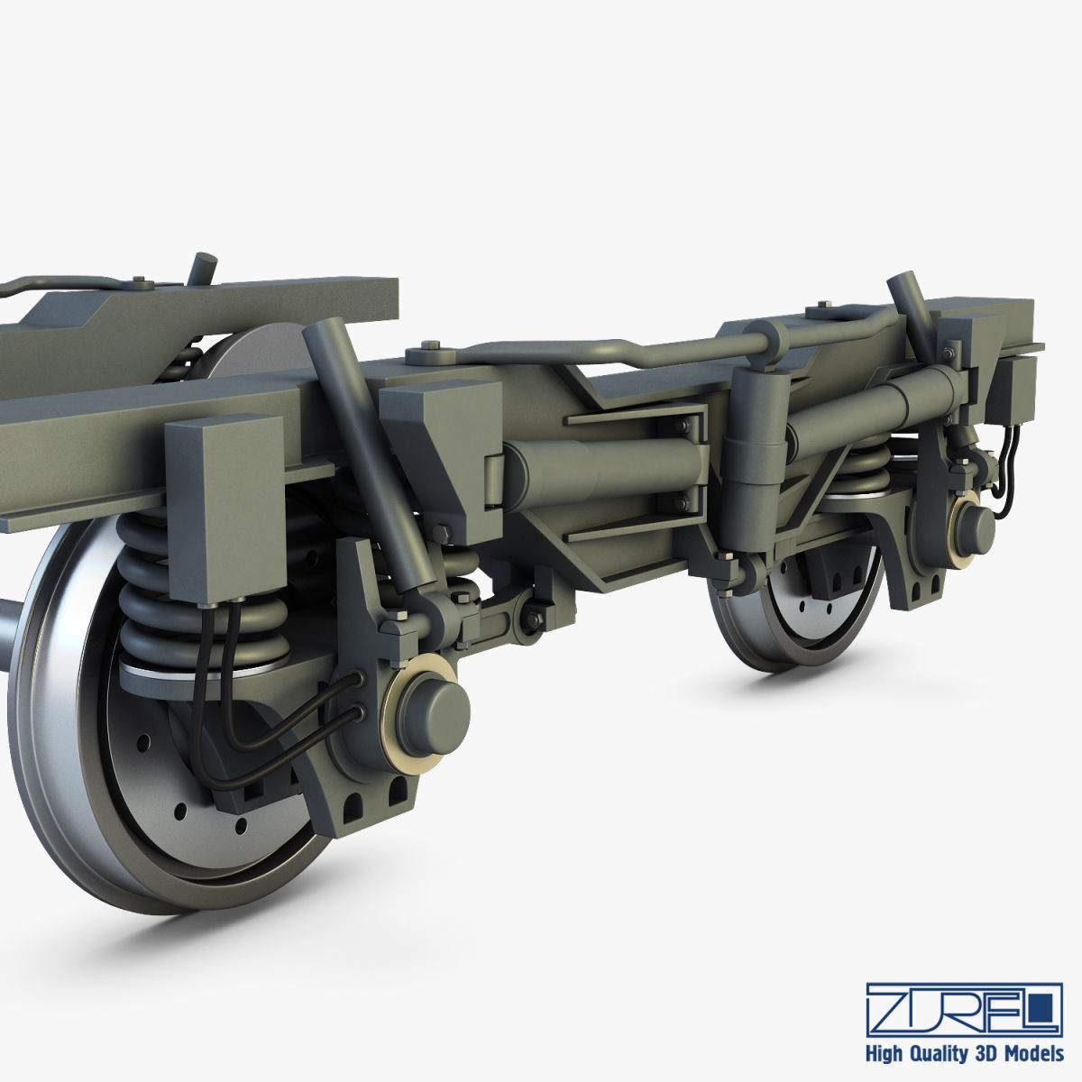 High speed train chassis v 1 3D model_19