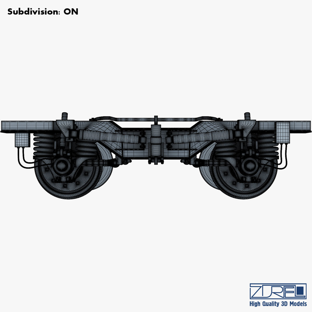 High speed train chassis v 1 3D model_32