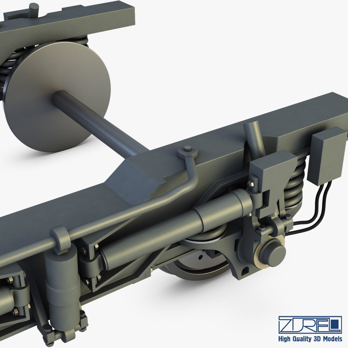 High speed train chassis v 1 3D model_17