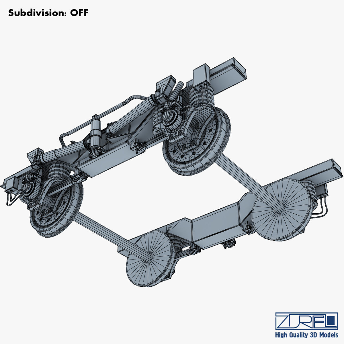 High speed train chassis v 1 3D model_29