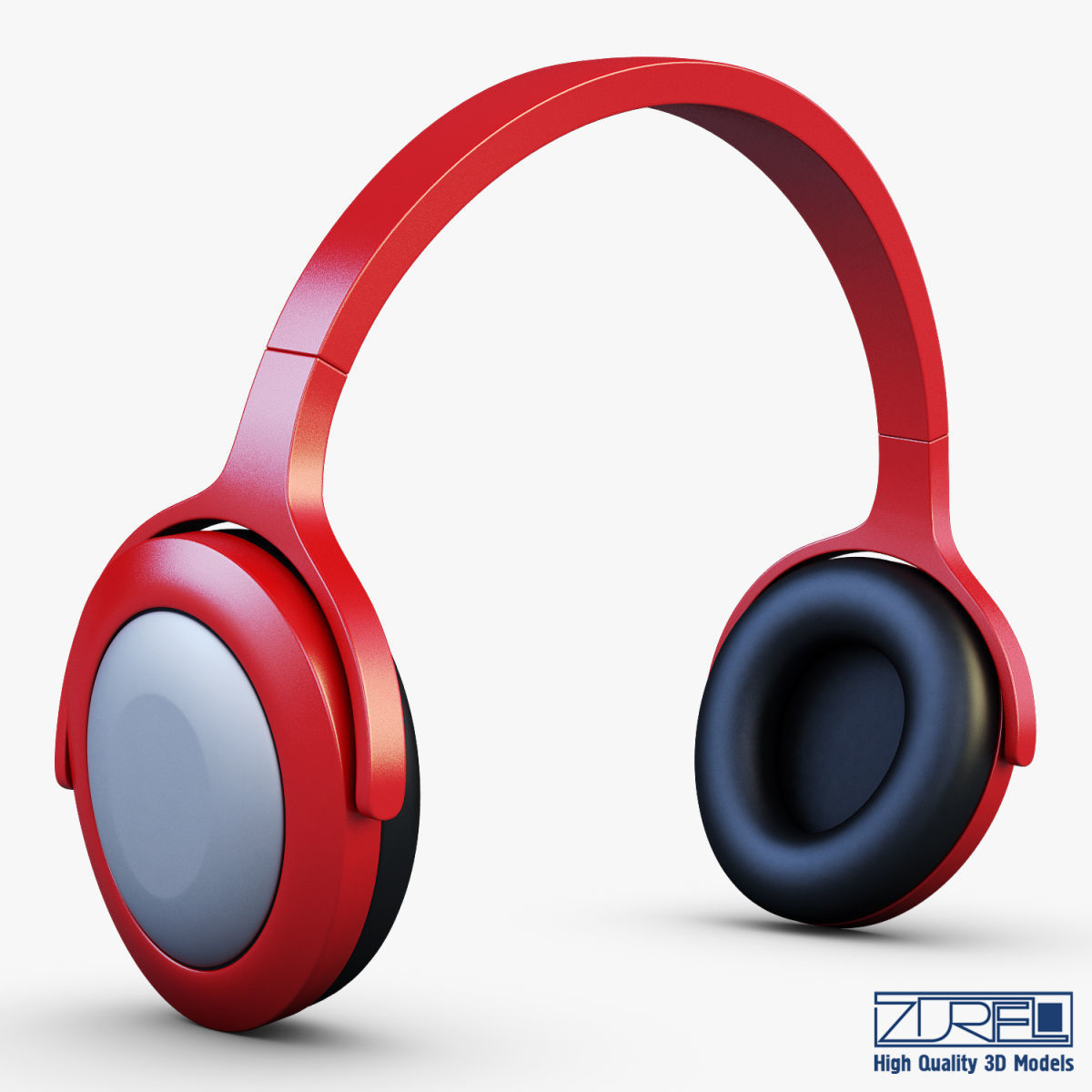 Headphone v 1 headphones 3D model_2