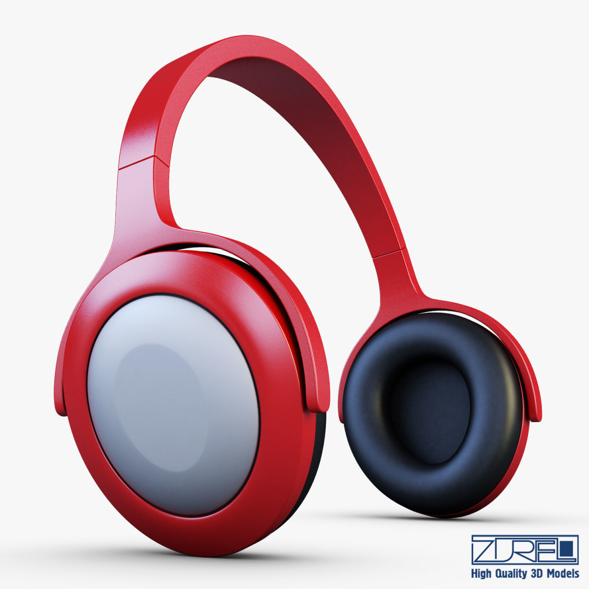 Headphone v 1 headphones 3D model_4