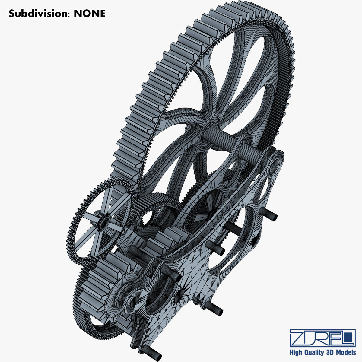 Gear mechanism v 7 3D model_38