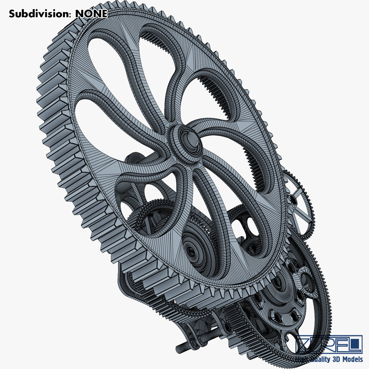 Gear mechanism v 7 3D model_31