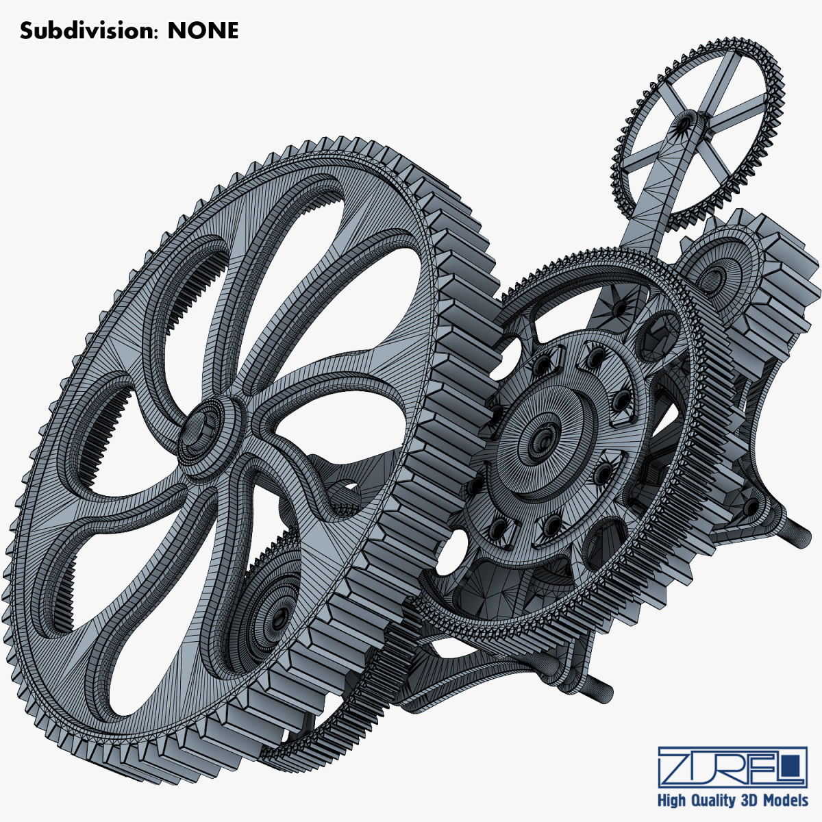 Gear mechanism v 7 3D model_33