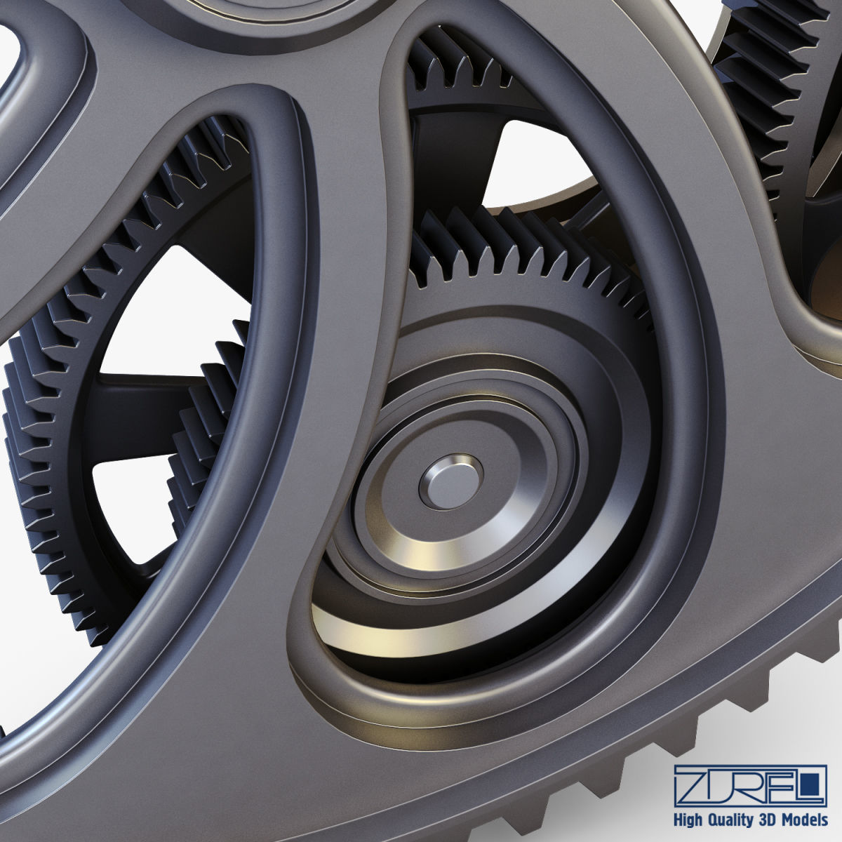 Gear mechanism v 7 3D model_16