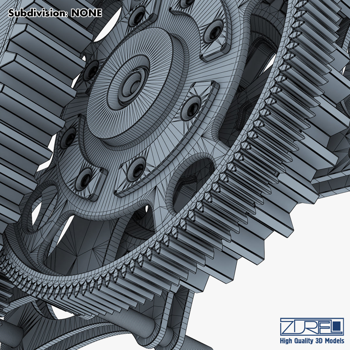 Gear mechanism v 7 3D model_42