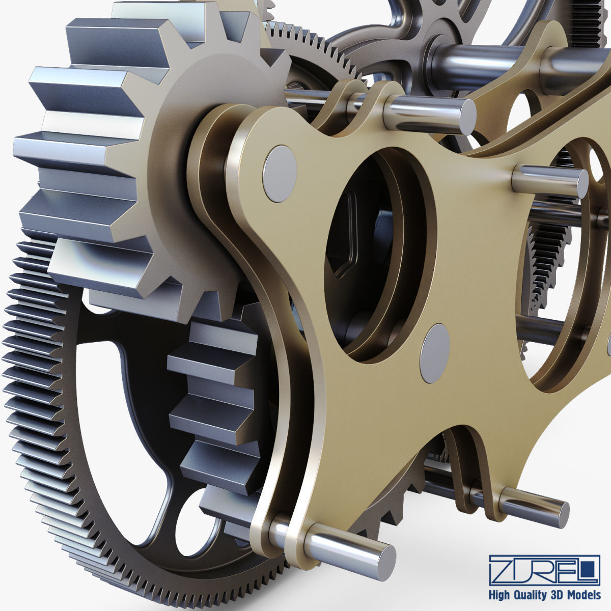 Gear mechanism v 7 3D model_22
