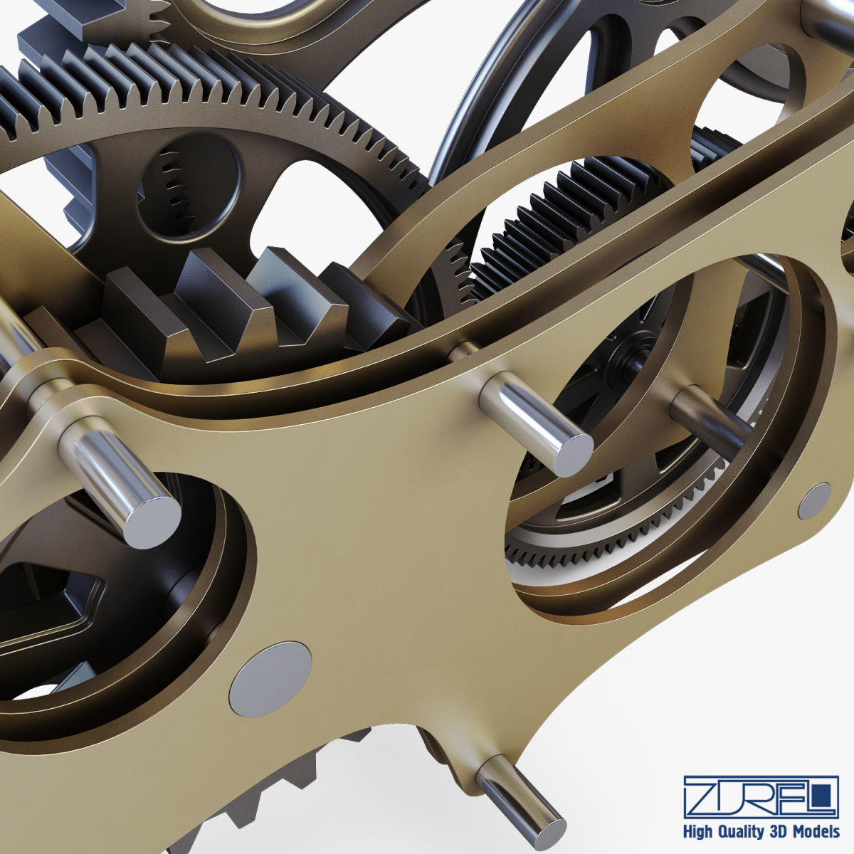 Gear mechanism v 7 3D model_23