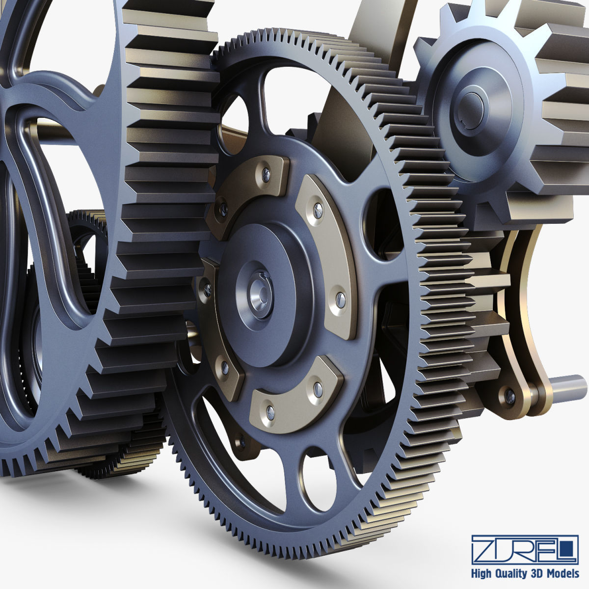 Gear mechanism v 7 3D model_19