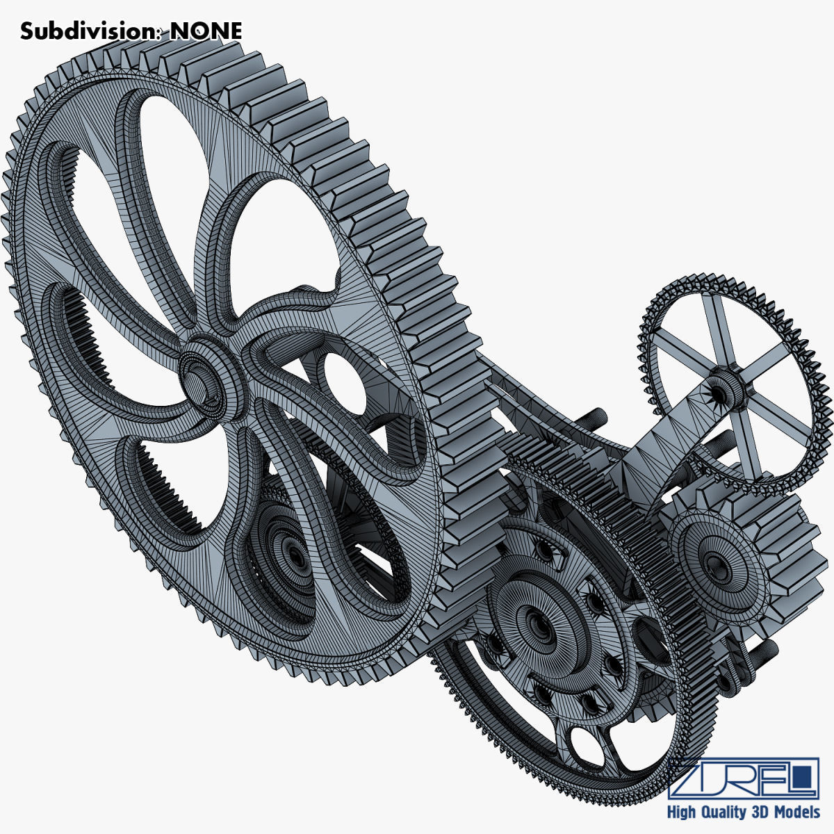 Gear mechanism v 7 3D model_29