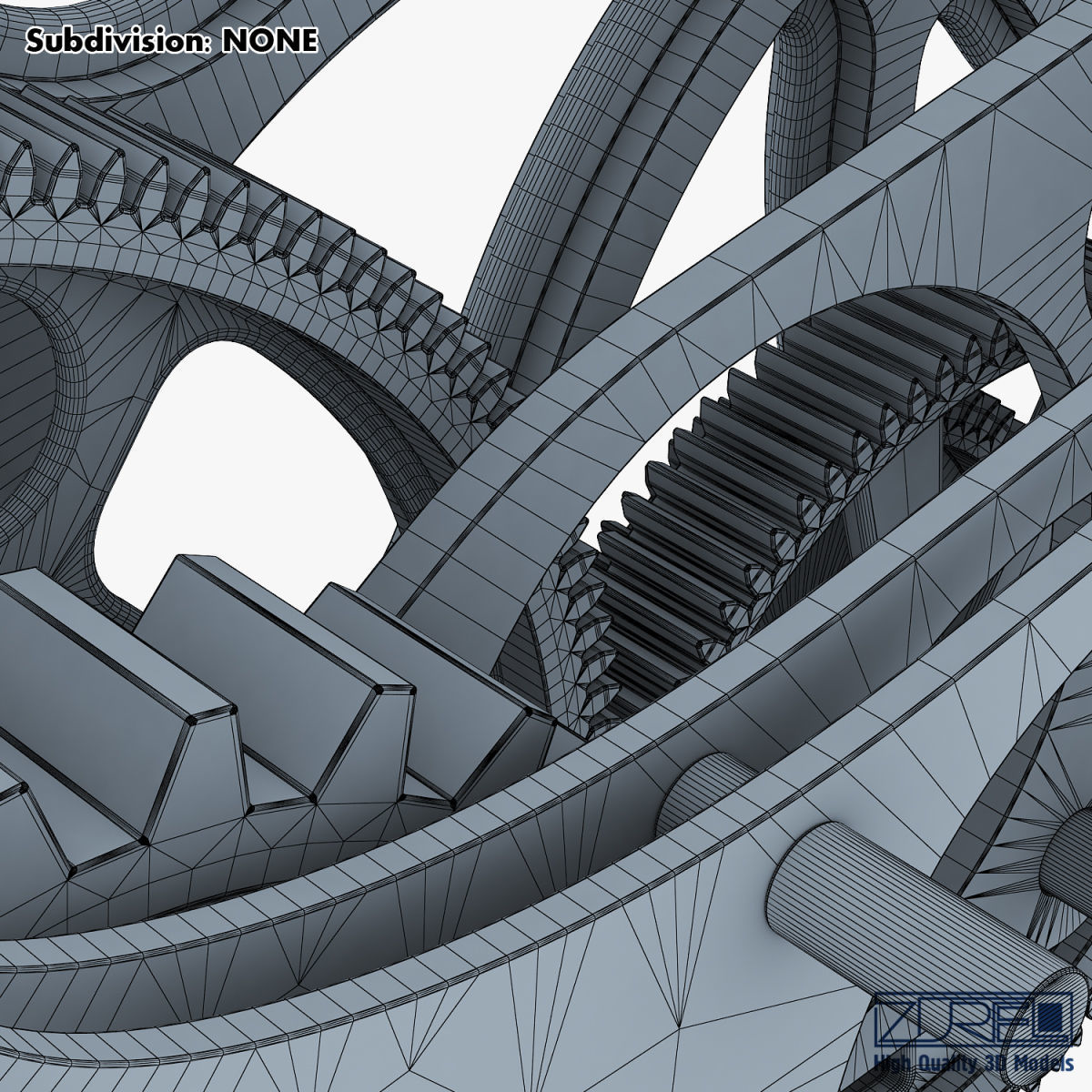 Gear mechanism v 7 3D model_46