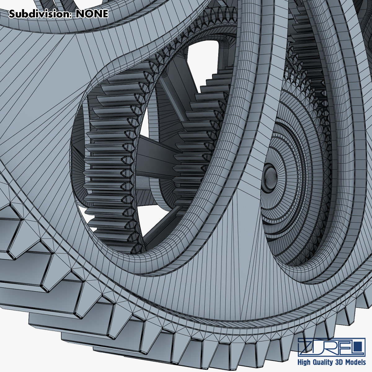 Gear mechanism v 7 3D model_41