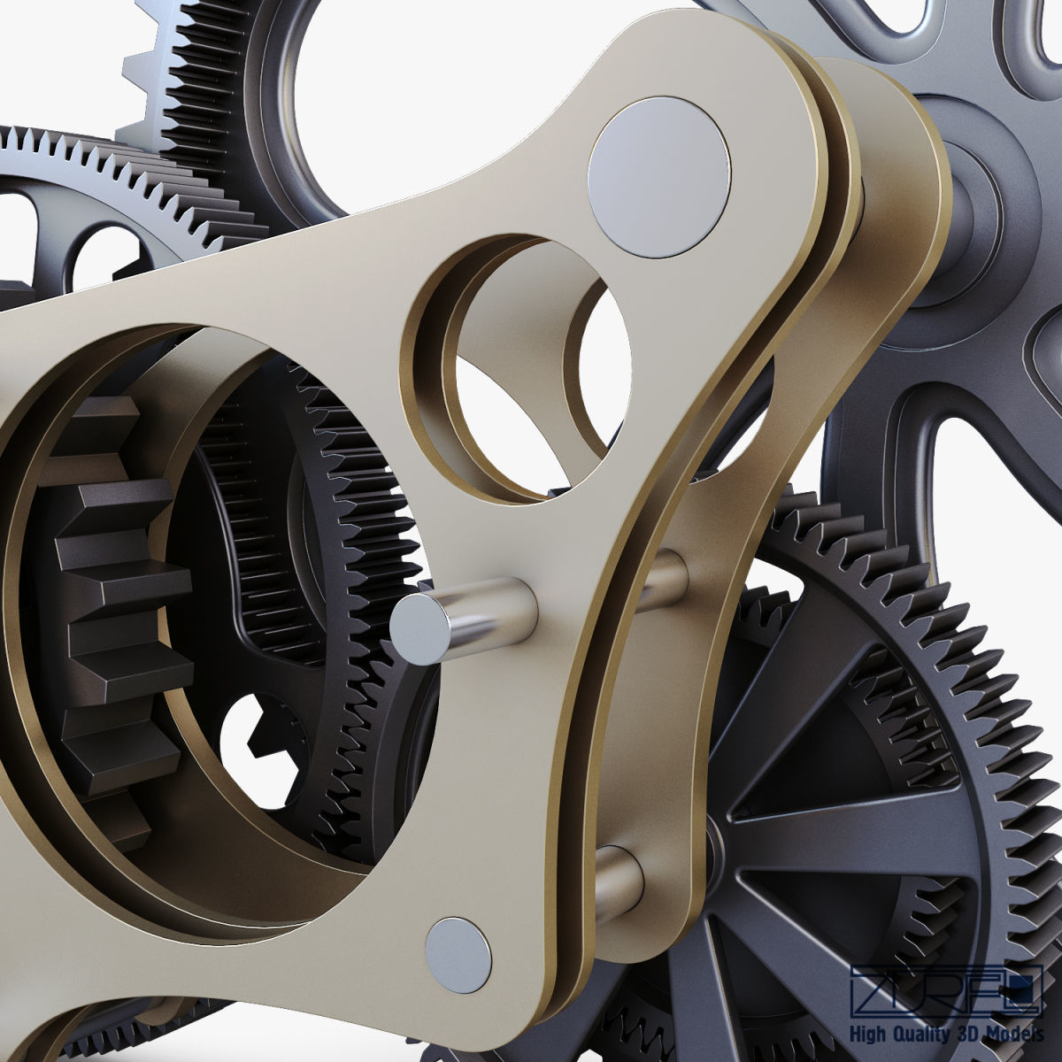 Gear mechanism v 7 3D model_25