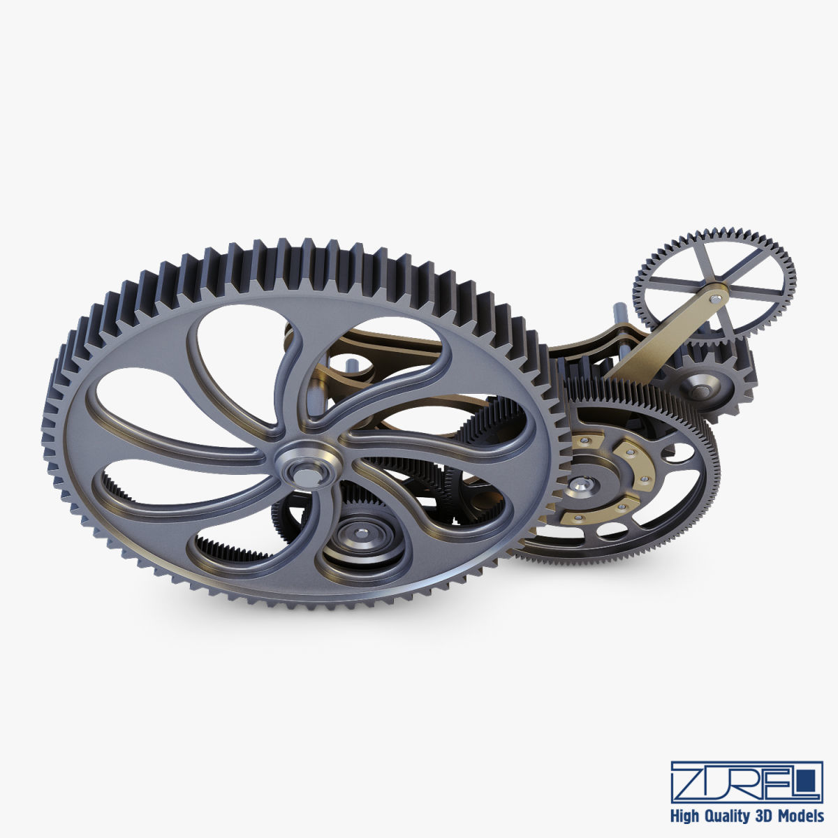 Gear mechanism v 7 3D model_8