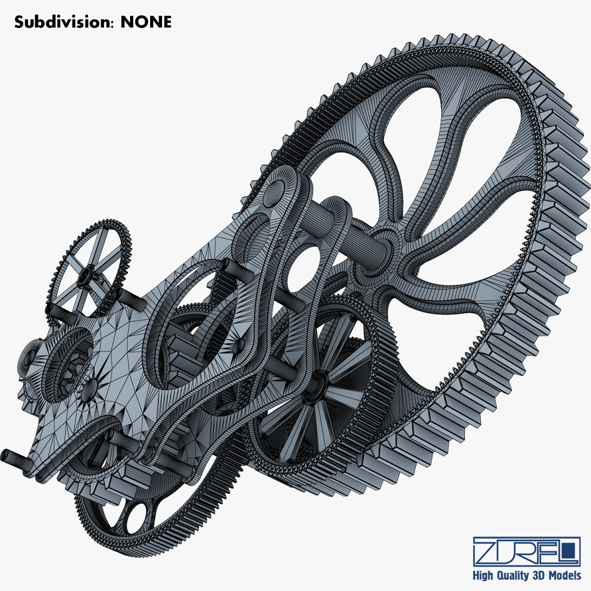 Gear mechanism v 7 3D model_34