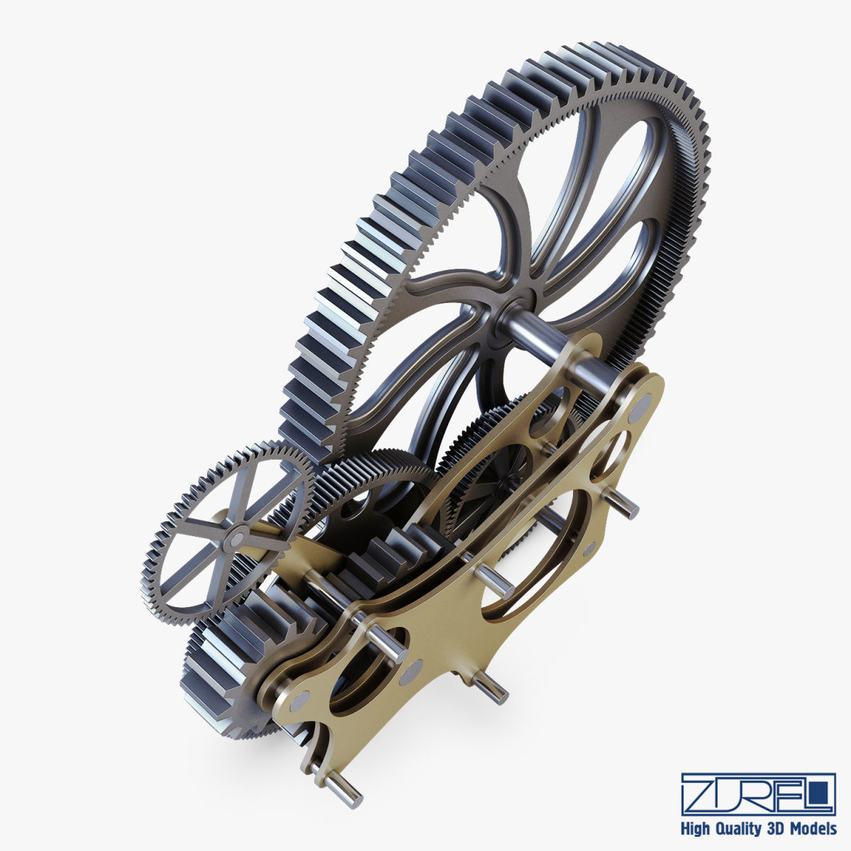 Gear mechanism v 7 3D model_7