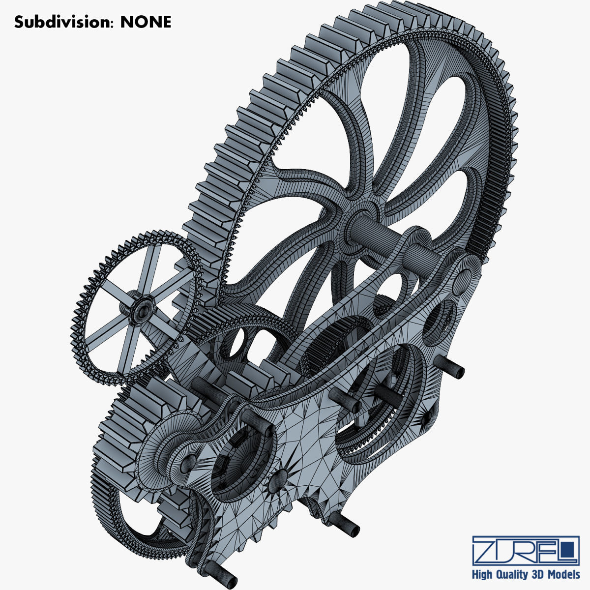 Gear mechanism v 7 3D model_28