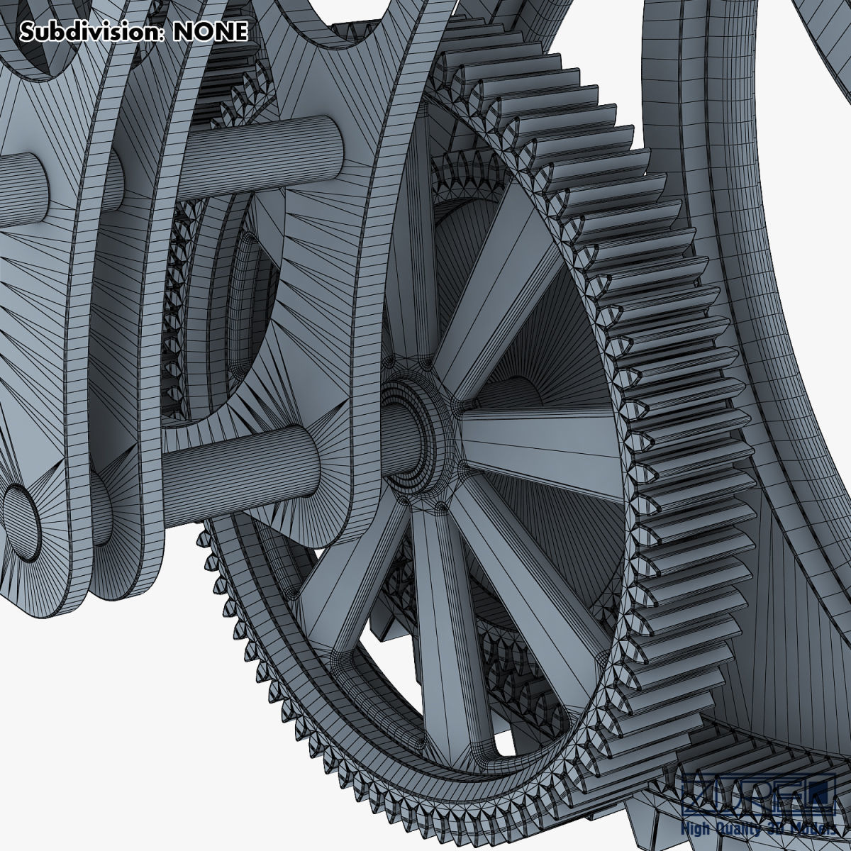 Gear mechanism v 7 3D model_45