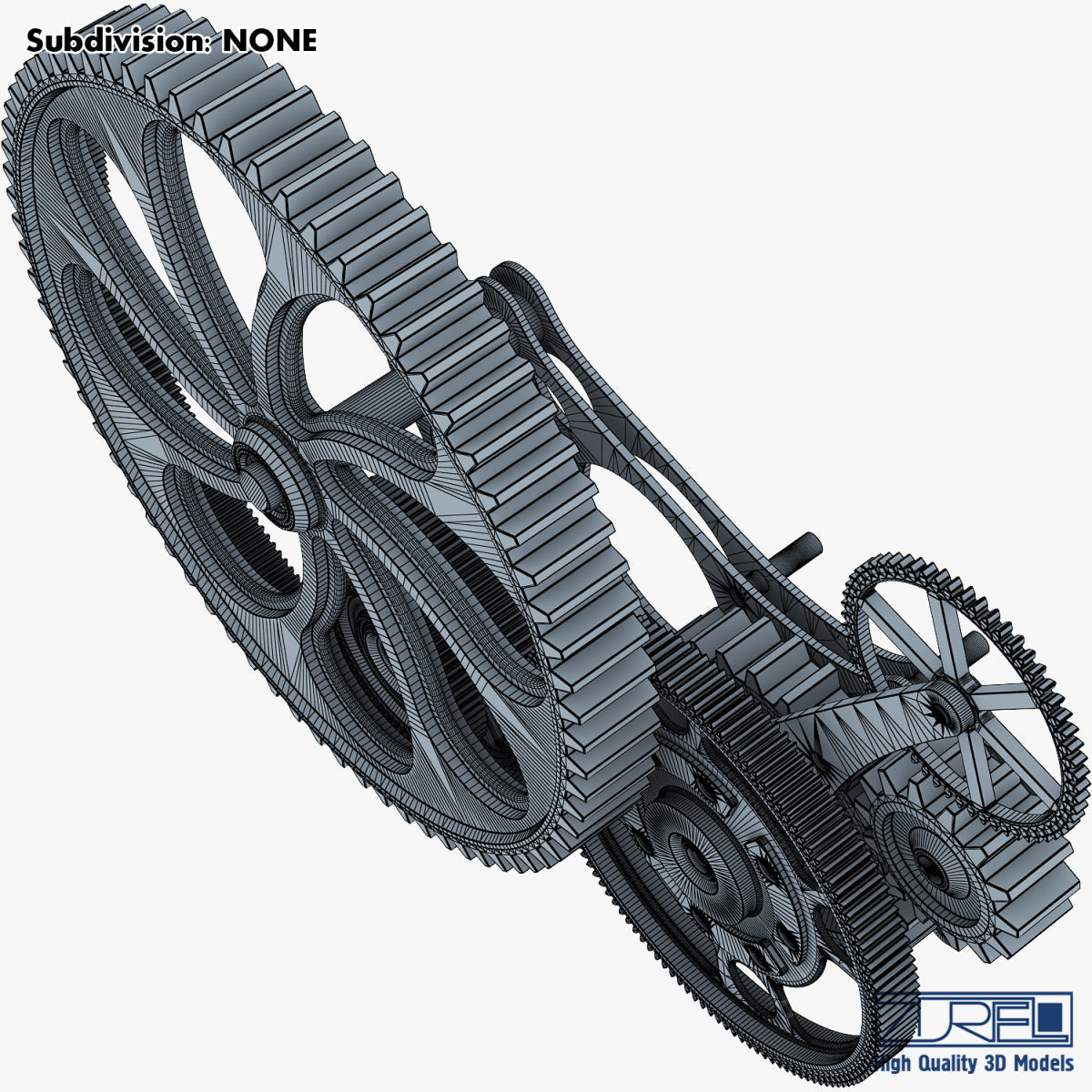 Gear mechanism v 7 3D model_37