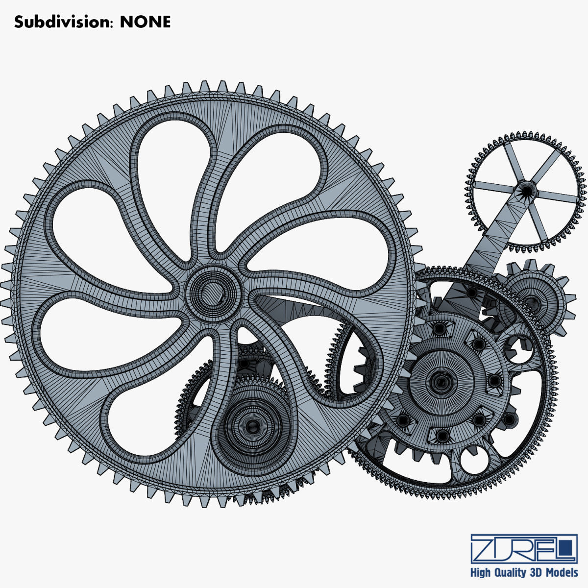 Gear mechanism v 7 3D model_35