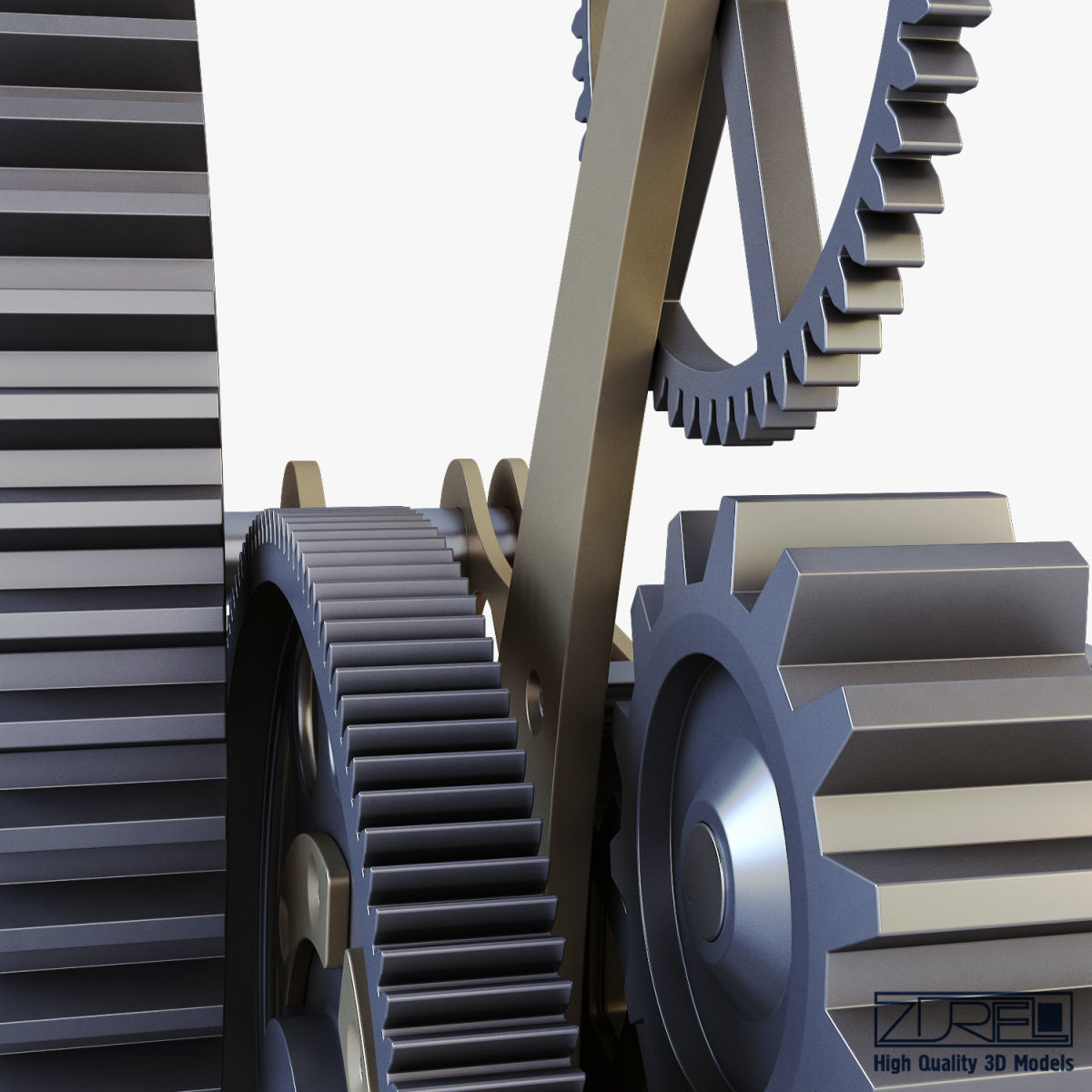 Gear mechanism v 7 3D model_21