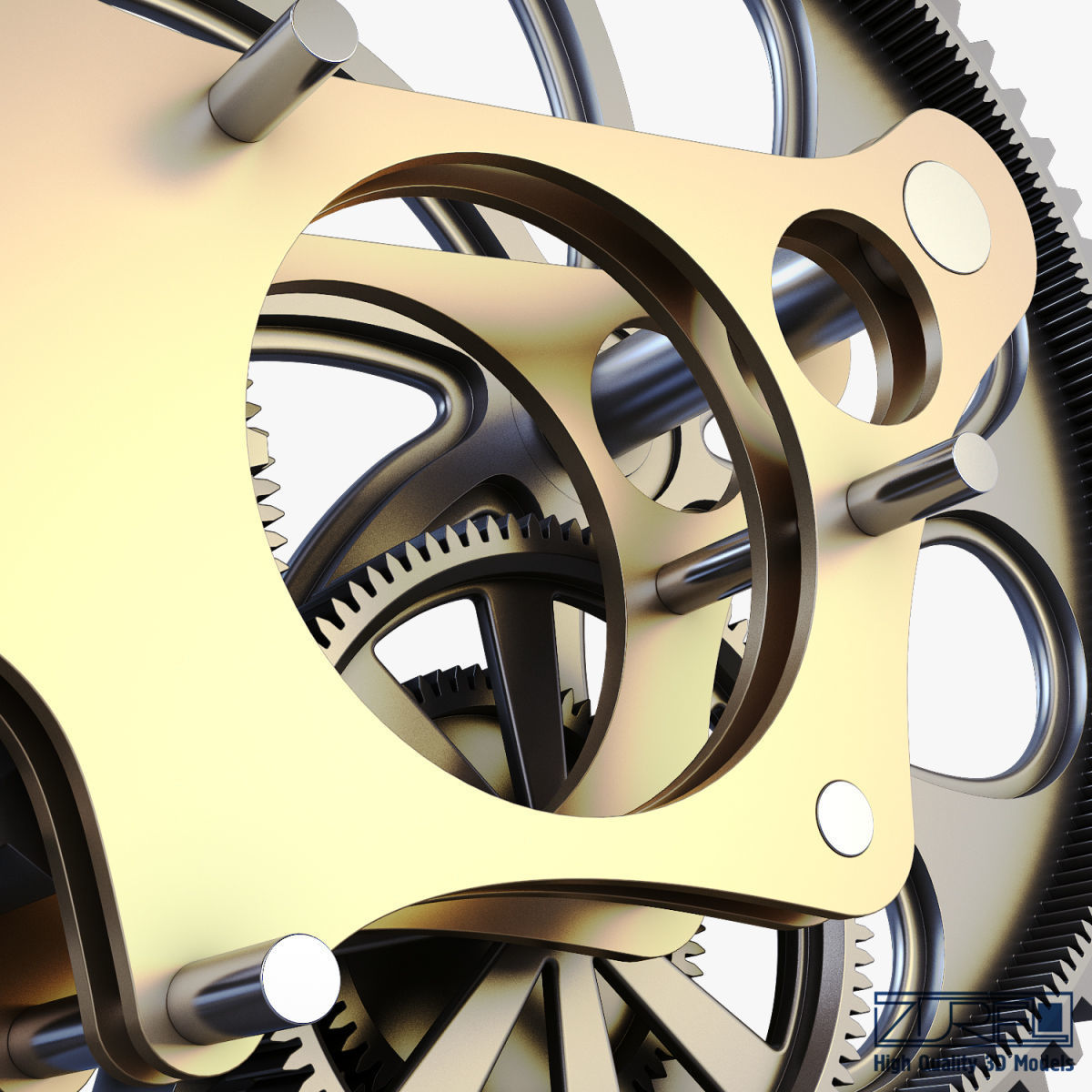 Gear mechanism v 7 3D model_24
