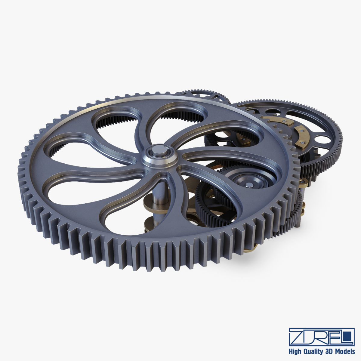 Gear mechanism v 7 3D model_12