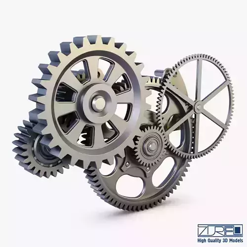 Gear mechanism v 6 3D model