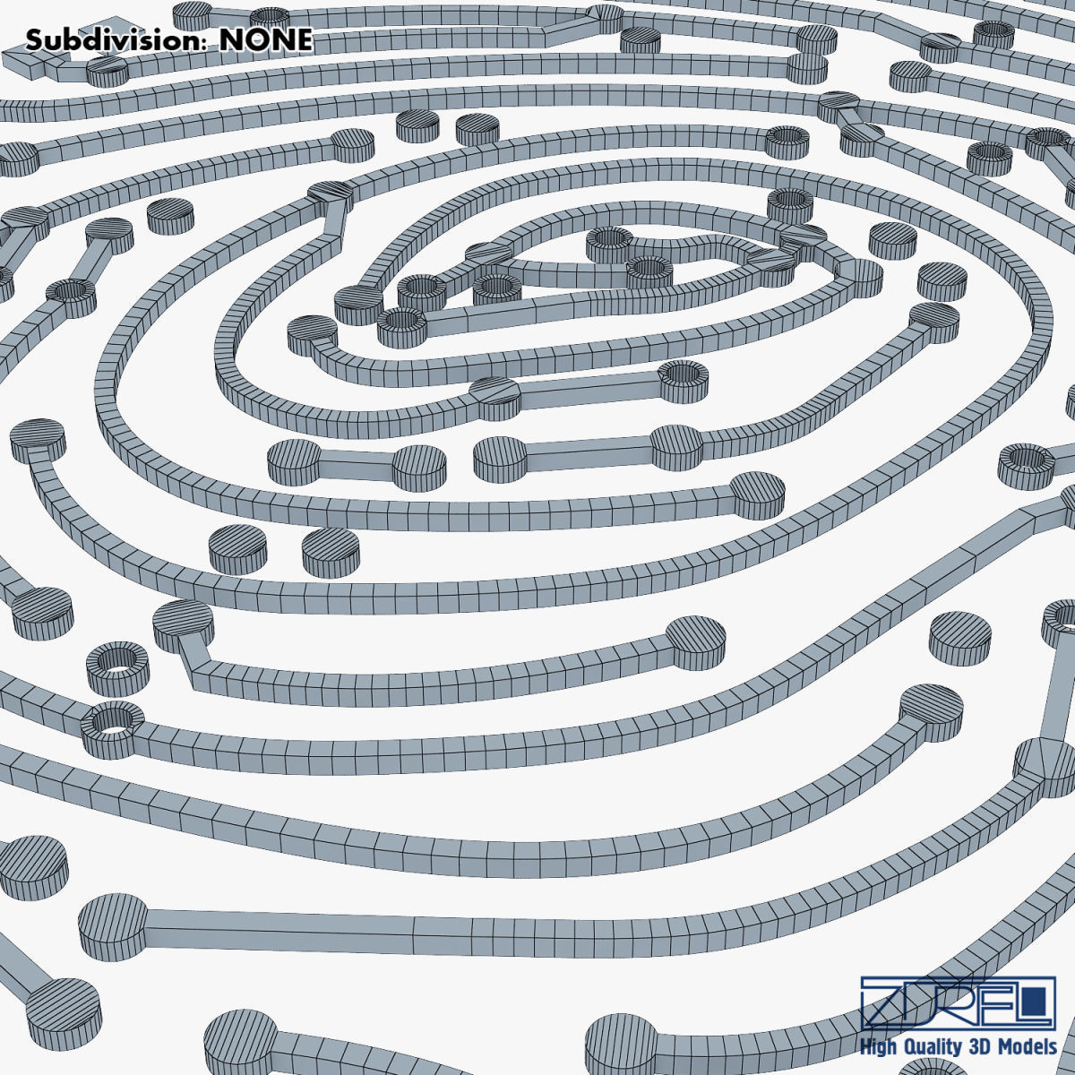 Electronic fingerprint v 1 3D model_25