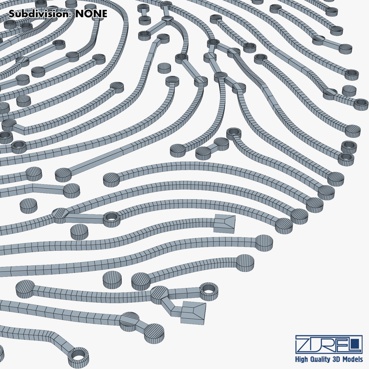 Electronic fingerprint v 1 3D model_26