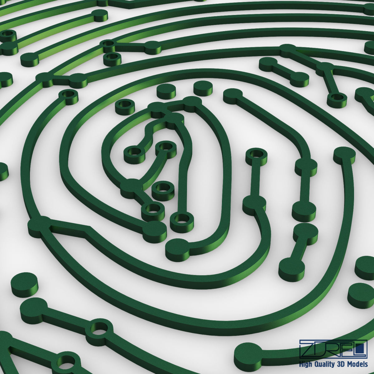 Electronic fingerprint v 1 3D model_14