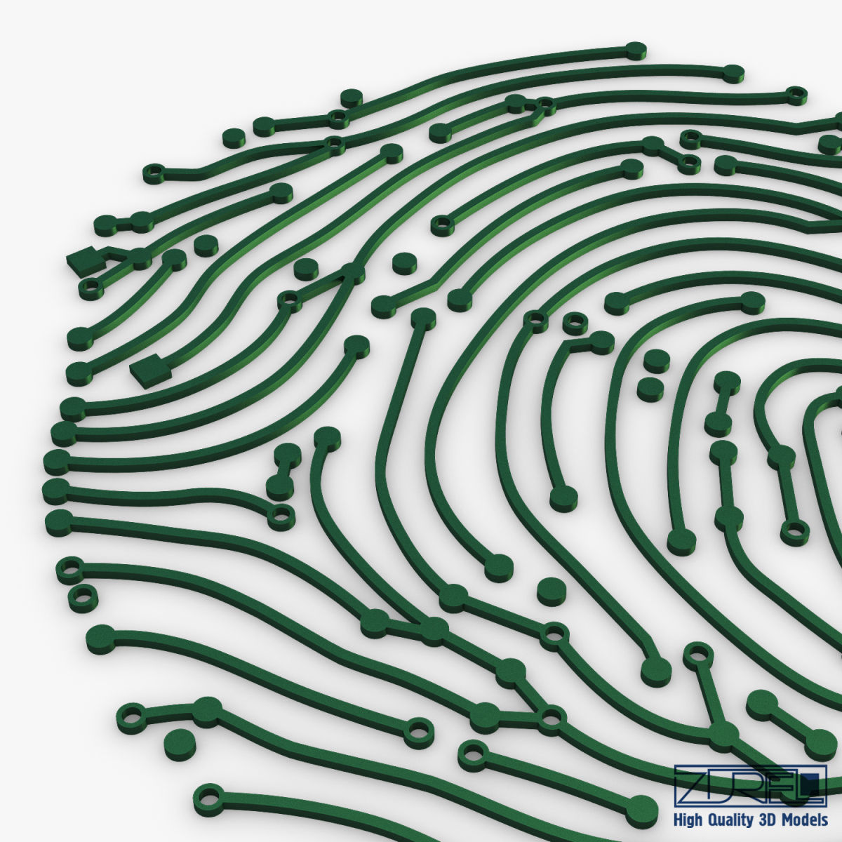 Electronic fingerprint v 1 3D model_10