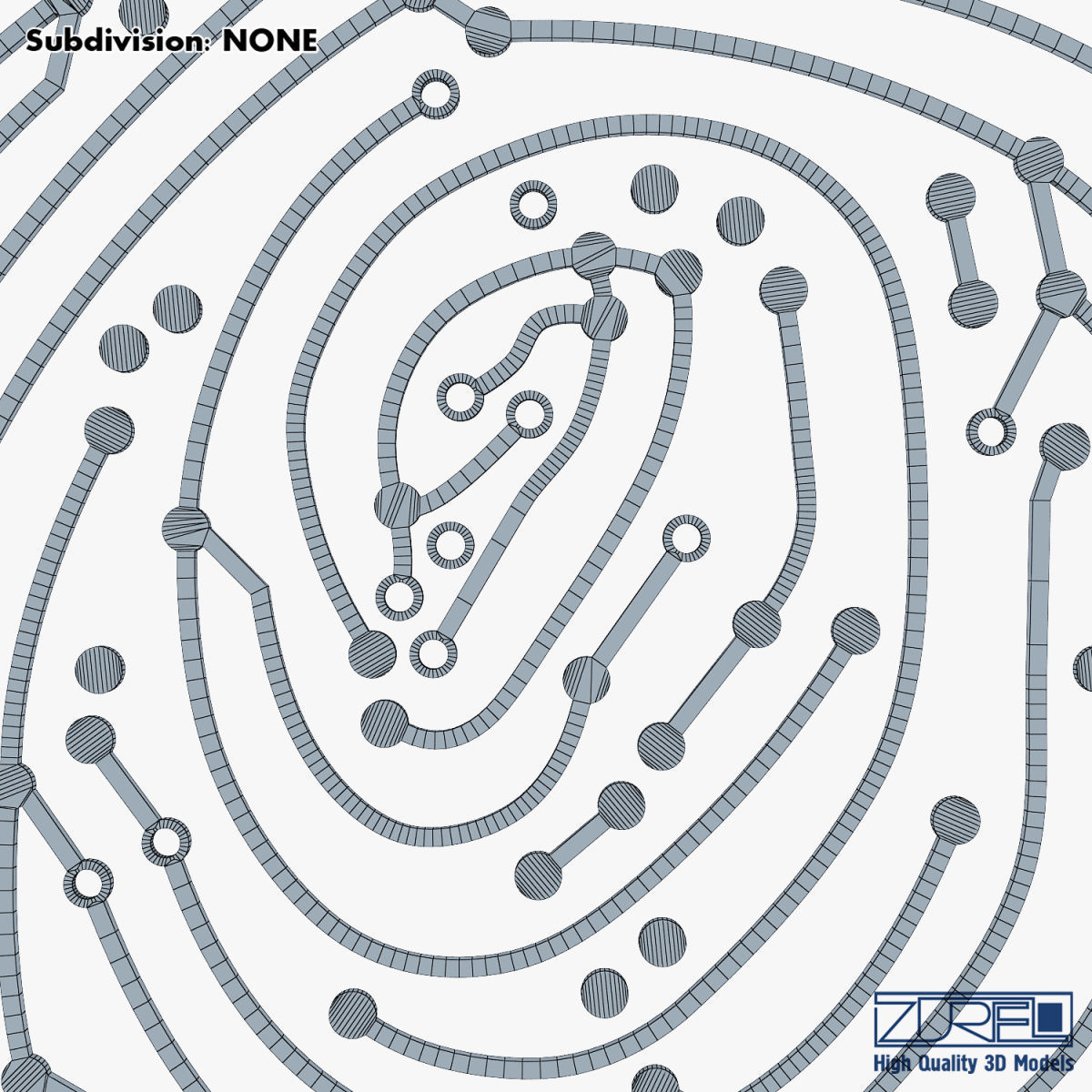 Electronic fingerprint v 1 3D model_24