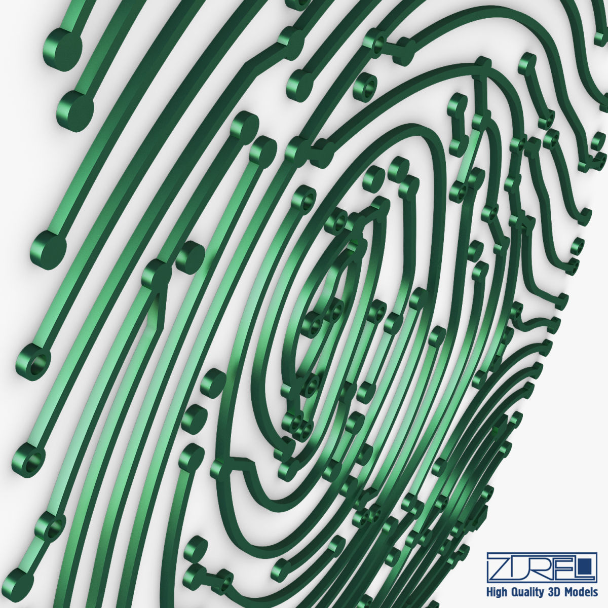 Electronic fingerprint v 1 3D model_19
