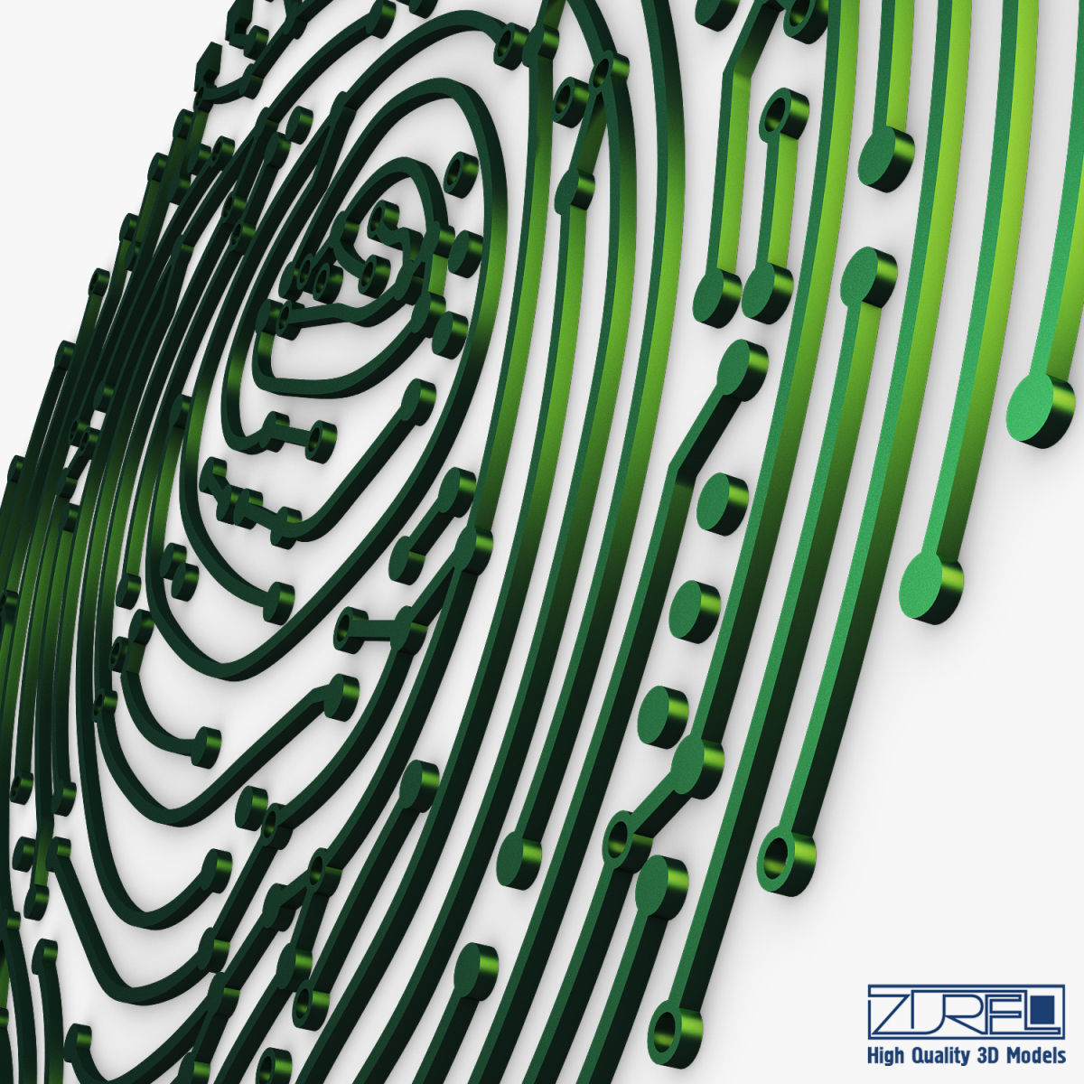 Electronic fingerprint v 1 3D model_16