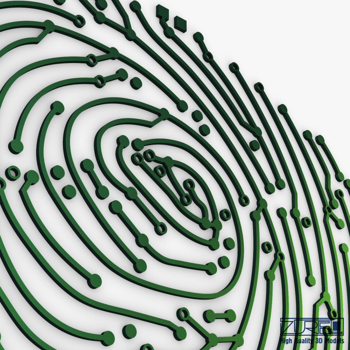 Electronic fingerprint v 1 3D model_17