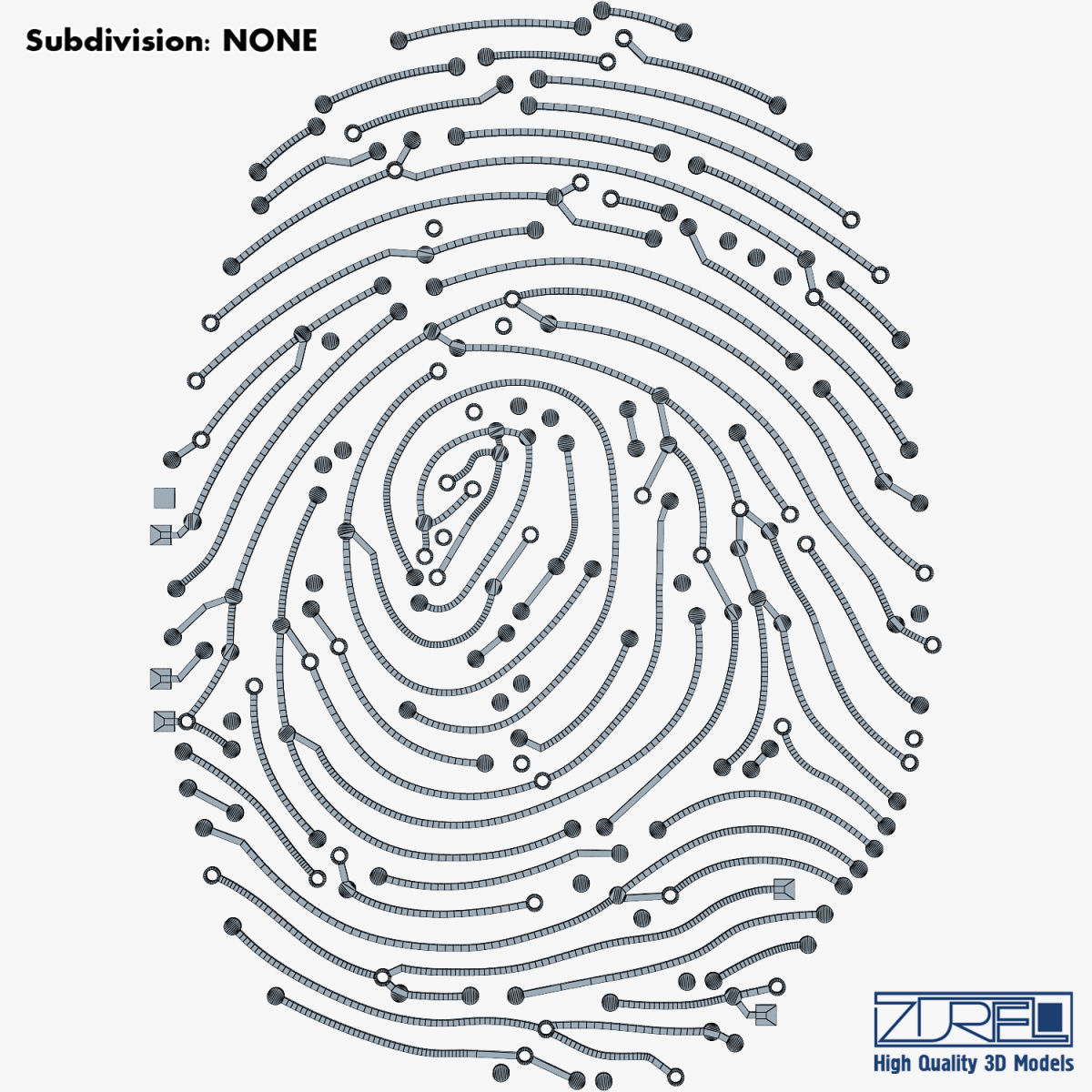 Electronic fingerprint v 1 3D model_23