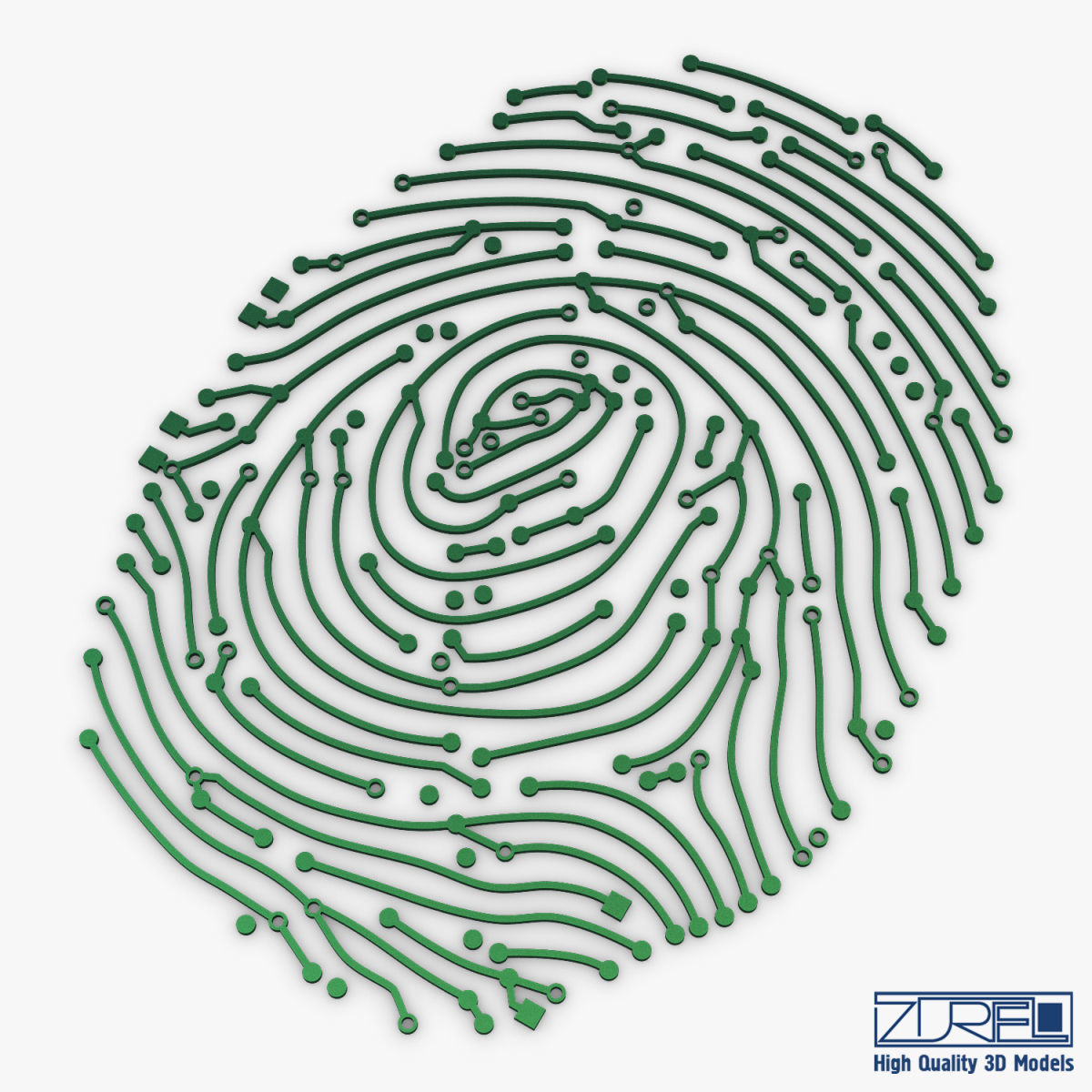 Electronic fingerprint v 1 3D model_3