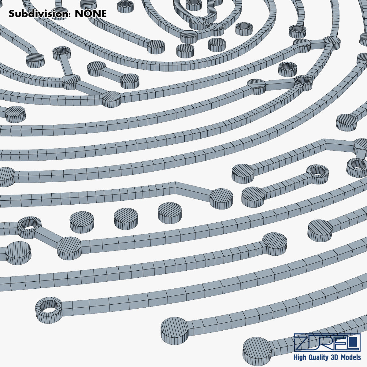 Electronic fingerprint v 1 3D model_28