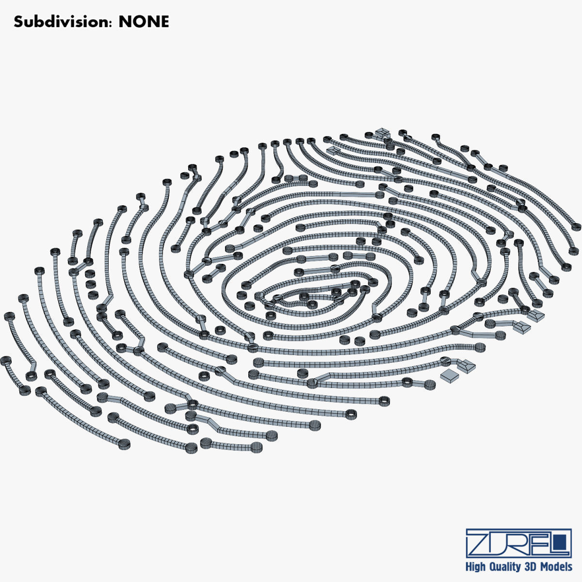 Electronic fingerprint v 1 3D model_21