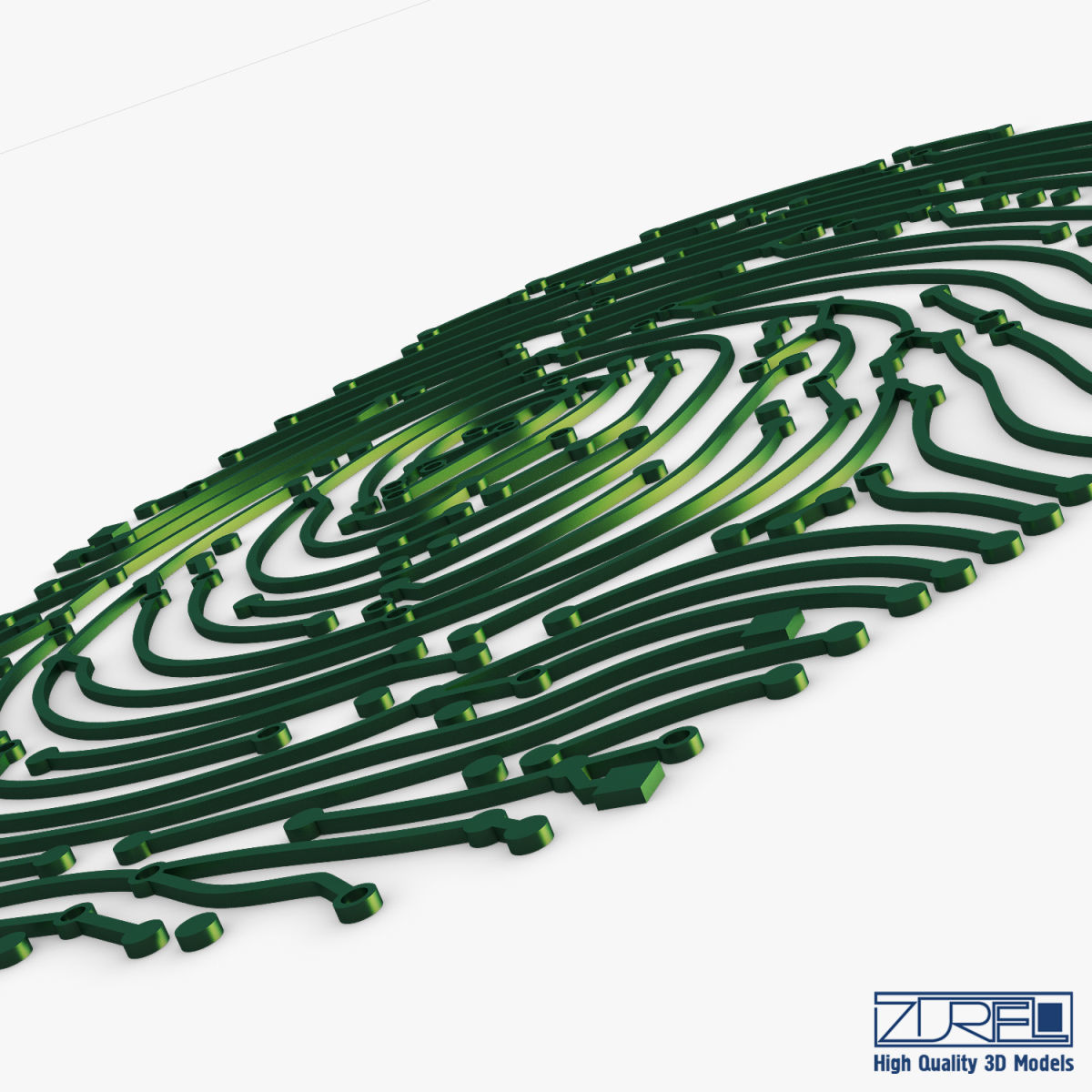 Electronic fingerprint v 1 3D model_18