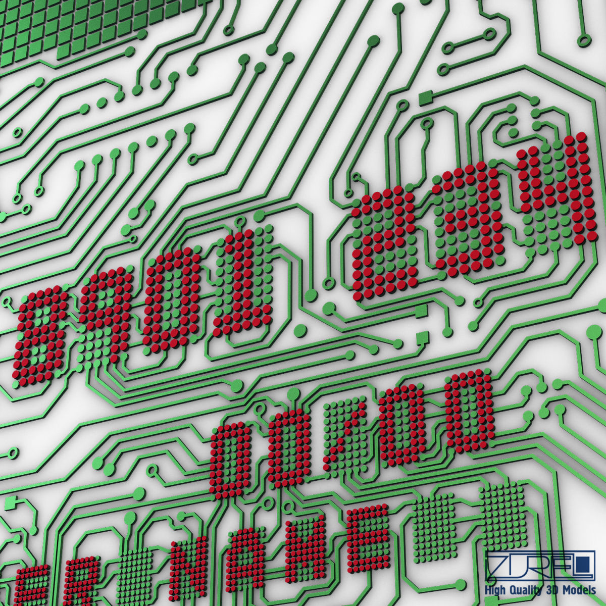 Electronic circuit bank card v 1 3D model_25