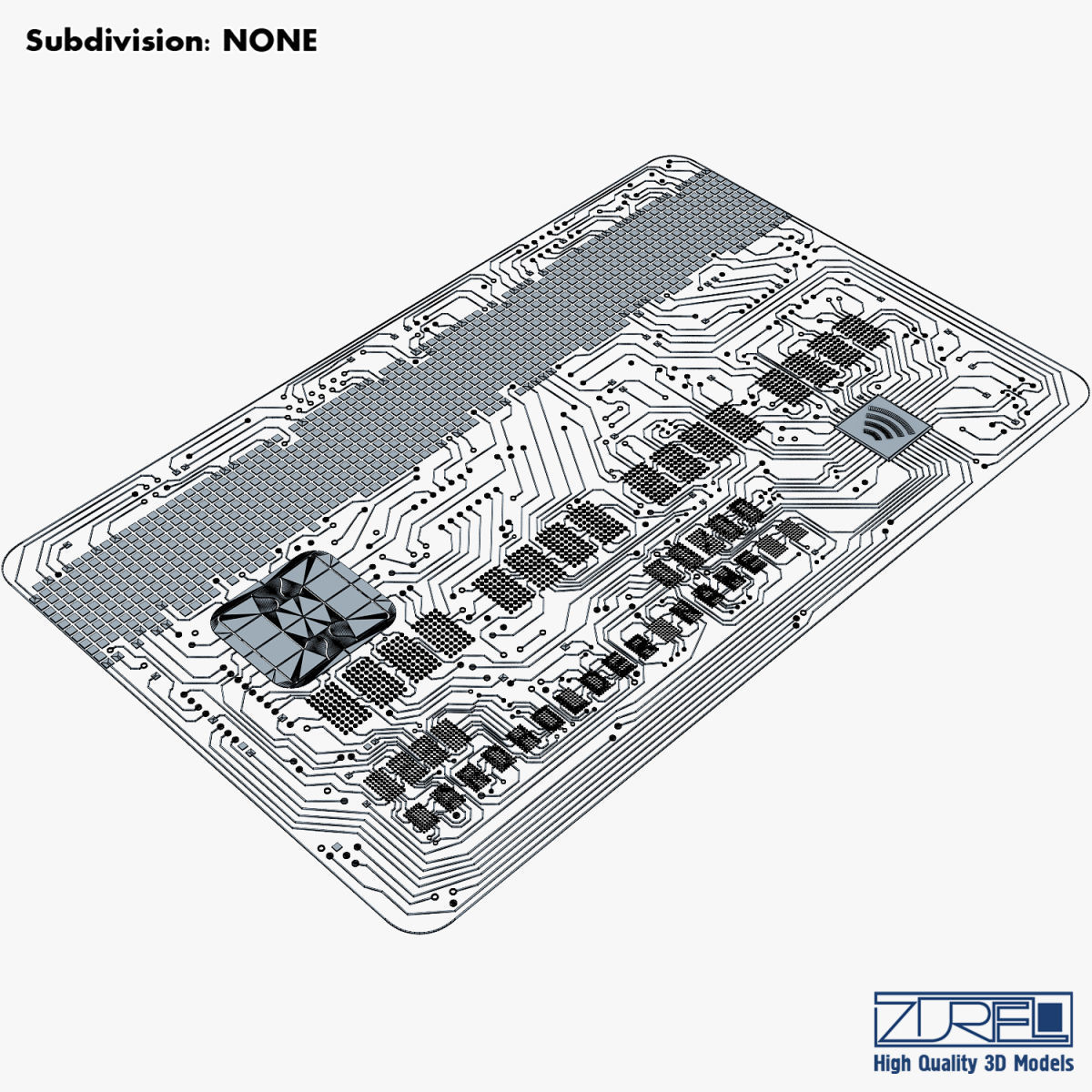 Electronic circuit bank card v 1 3D model_29