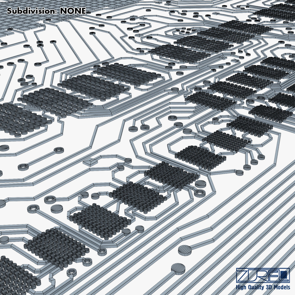 Electronic circuit bank card v 1 3D model_36
